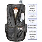Bolford Travel Garment Bag For Business Trips And Travel With Padded Computer Pocket For Men And Women
