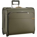 Briggs & Riley Baseline-Softside Carry-On Deluxe 2-Wheel Garment Bag Olive One SIze