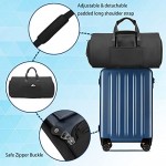 BUG Garment Bags Convertible Garment Bag with Shoulder Strap Shoes Compartment Carry on Travel Suit Bags 2 in 1 Garment Duffle Bag for Men Women Weekender Bag (Extra Large Dark Black)