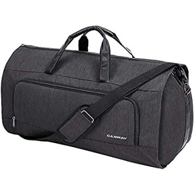 Carry on Garment Bag  60L Large Travel Duffel Bag with Shoes Compartment Convertible Suit Travel Bag Weekender Bag for Men Women