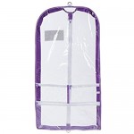 Clear Plastic Garment Bag with Pockets for Dance Competitions Danshuz - Lavender