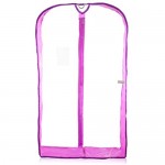 DALIX 40 Clear Garment Bag in Purple