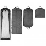DEGELER Extra Long Dress Garment Bag for traveling with wedding dress & long gowns; carry-on luggage for Women