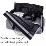 Garment Bag Duffel Luggage Oversized Waterproof Suit Blazer Bags Carry-Garment Travel Weekend (L-Grey)