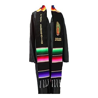 Graduation Class of 2021 FIRST GENERATION Sash stole Virgen de Guadalupe accessory Mexican sarape Sash 1 pc Virgen de Guadalupe