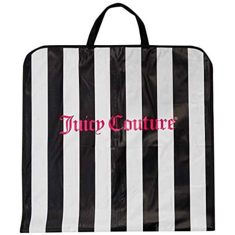 Juicy Couture Garment Bag Dress Suit Gown Carrier Travel Tote Black White