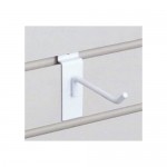 Only Garment Racks #9803W - (24PC) Commercial Deluxe Slat Wall Hook 4 White (Pack of 24)