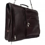 Piel Leather Executive Expandable Garment Bag Chocolate One Size