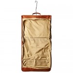 Piel Leather Tri-fold Garment Bag Saddle One Size