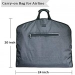 Premium Hanging Garment Bag Carry on Garment Bag for Airline