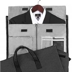 Puersit Carry on Suit Garment Travel Bag for Men Women Travel & Sports Large Duffel Bag 2 in 1 Hanging Suit Suitcase Business Travel Bag with Shoe Bag (Black)