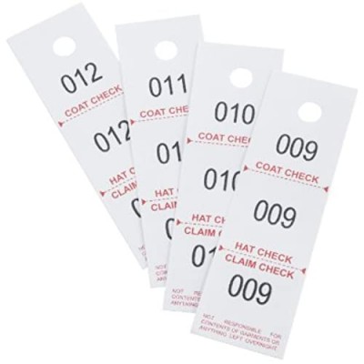 Safco Products 4249NC Three-Part Coat Room Checks  (1 Pack)  White