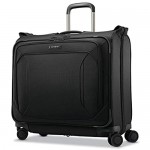 Samsonite Lineate Softside Expandable Luggage with Spinner Wheels Obsidian Black Duet Garment Bag
