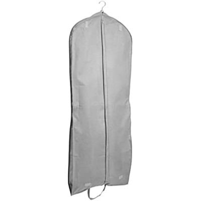 TUVAINC Breathable Fur Coat & Suit/Dress Garment Bag  60 Inches with Handles (Gray)