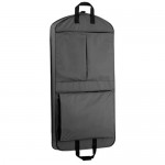 WallyBags Extra Capacity Travel Garment Bag with Pockets Black 45-inch