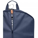 WallyBags Heavy Duty Travel Garment Bag with Pockets Navy 40-inch