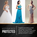 Wedding Dress Bag – Garment Bag For Long Dresses and Gowns -72x24” 10” Gusset