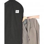 Whitmor Deluxe Zippered Suit Bag Black