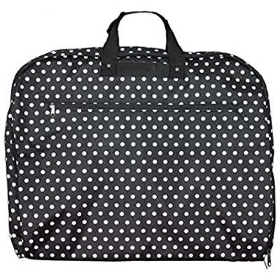 World Traveler 40-inch Hanging Garment Bag-Black White Dot  One Size