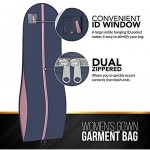 Your Bags Women's Gown Garment Bag - Wedding Prom Dresses - 72x24 10 Gusset (Navy)