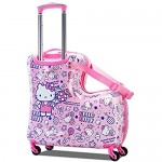 24in hello kitty kid luggage suitcase kid travel Child luggage Child suitcase Child travel Can ride Child gift