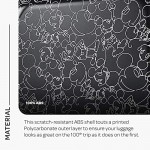 American Tourister Disney Hardside Luggage with Spinner Wheels Mickey Mouse Scribbler Multi-Face Carry-On 21-Inch