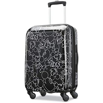 American Tourister Disney Hardside Luggage with Spinner Wheels  Mickey Mouse Scribbler Multi-Face  Carry-On 21-Inch