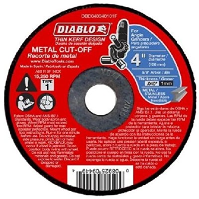 Freud-Diablo DB 4X0.040X5/8IN MTL CO 1 TKERF