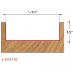 Freud Solid Wood Surfacing & Rabbeting Bit (TM1470)