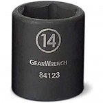 GEARWRENCH 1/4 Drive Standard Impact Metric Socket 8mm 6 Point - 84117