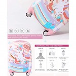 GURHODVO Kids Carry On Luggage Children Rolling Suitcase with 4 Wheels Hardshell Case for Toddler to Travel (unicorn02)