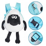 Shaun the Sheep Original Kids Ride-on and Carry-on Suitcase with Spinner Wheels Children Luggage (Blue)