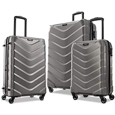 American Tourister Arrow Expandable Hardside Luggage  Charcoal  3-Piece Set (21/24/28)