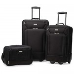 American Tourister Fieldbrook XLT Softside Upright Luggage Black 3-Piece Set (BB/21/25)