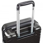 Basics Geometric Luggage - 3 piece Set (55cm 68cm 78cm) Black