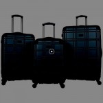 Ben Sherman Nottingham Lightweight Hardside 4-Wheel Spinner Travel Luggage Charcoal 3-Piece Set (20/24/28)