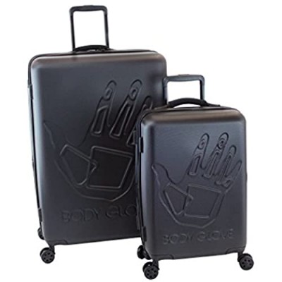 Body Glove Redondo 2 Piece Hardside Spinner Luggage Set Black  One Size