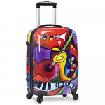 Dejuno 3-piece Lightweight Hardside Spinner Upright Luggage Set-Jazz One Size