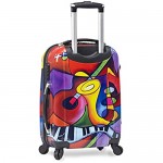Dejuno 3-piece Lightweight Hardside Spinner Upright Luggage Set-Jazz One Size