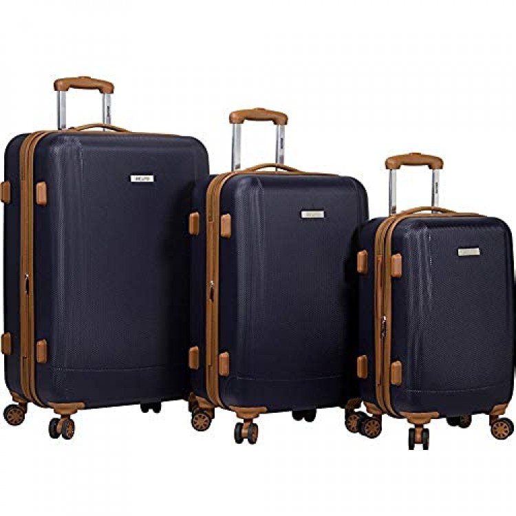 Dejuno Legion 3-pc Hardside Spinner TSA Combination Lock Luggage Set Navy One Size