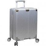 Dejuno Moda Scratch Resistant 3-Piece Hardside Spinner Luggage Set Silver One Size