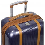 Dejuno Monroe 3-Piece Hardside Spinner TSA Combination Lock Luggage Set Blue One Size