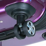 Dejuno Venture 3-Piece Hardside Spinner Luggage Set with TSA Lock Black One Size