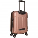 Kenneth Cole Reaction Renegade 3-Piece Luggage Lightweight Hardside Expandable 8-Wheel Spinner Travel Suitcase Set Rose Gold (20/24/28)