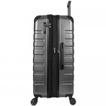 Kenneth Cole Reaction Scott's Corner Hardside Expandable 8-Wheel Spinner TSA Lock Travel Suitcase Charcoal 3-Piece Set (20 24 & 28)