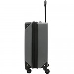 kensie Women's Carroll Hardside 3-Piece Spinner Luggage Set Charcoal Grey (20/24/28)