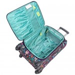 Lily Bloom Luggage Set 4 Piece Suitcase Collection with Spinner Wheels for Woman (Wildwoods)