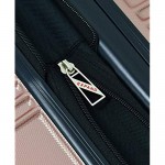 LONDON FOG Kingsbury Expandable Hardside Spinner Luggage Rose Gold 2-Piece Set (25/29)