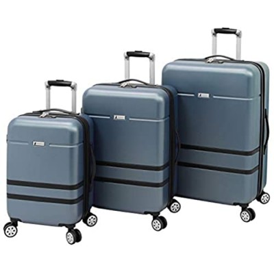 London Fog Southbury II Hardside Spinner Luggage  slate blue  3 Piece Set