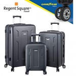 Luggage Set Hard Shell With Spinner Goodyear Wheels - Integrated TSA lock - Set of 3 Pieces - Hard Case FUTURA - Volcano Grey